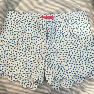 Lilly Pulitzer Blue Polka Dot Women Shorts